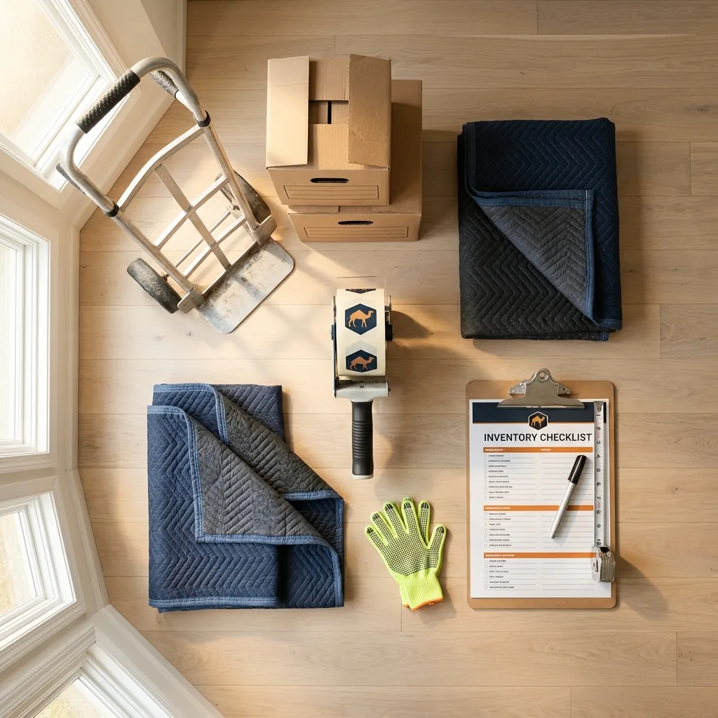 Professional moving supplies and packing materials layout for Rio Grande City residential relocations